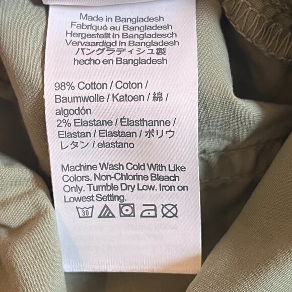 Crewcuts boys relaxed-fit pull-on short chino green shorts elastic waist 14 - Picture 7 of 8